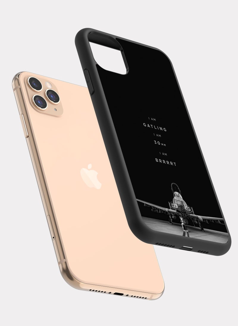 بكسلات كفر ايفون 11 برو طائرة حربية رمادي - Image 2