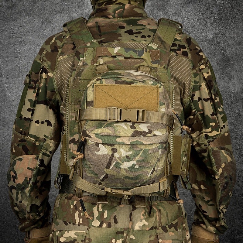 ‎KOSIBATE KOSIBATE Tactical Outdoor Hydration Carrier Bag - Lightweight Chest Pack with MOLLE Attachment, Vest Backpack for Hiking and Camping - Image 3