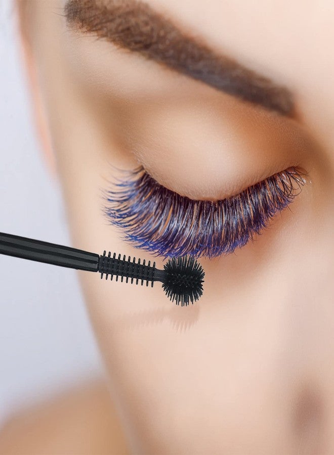 G2PLUS 100PCS Silicone Eyelash Brushes, Black Disposable Mascara Wands, Adjustable Ball- Shape Eyelash Spoolies, Eyebrow Brushes for Eyelash Extension and Makeup - Image 4