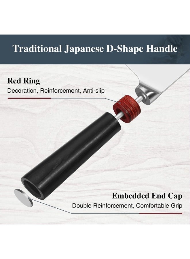 TUO Kiritsuke Knife Chef Knife 8.5 inch Kitchen Knife Vegetable Cleaver Pro Japanese Chef Knife Vegetable Fruit Chopper, AUS-8 Stainless Steel with Pakkawood Handle Gift Box, Ring Lite Series - Image 5