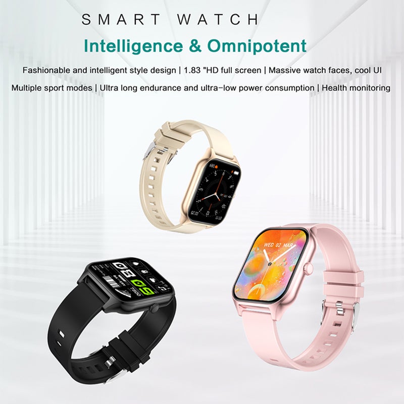 1.83 Inches Smartwatch IP67 Waterproof Sports Watch BT5.2 Intelligent Watch Fitness Tracker Multifunctional Watch Compatible with Android5.0/iOS10.0 - Image 3