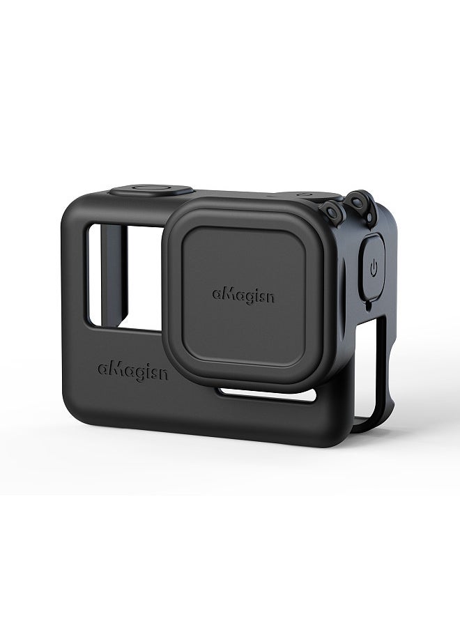 aMagisn AC08 Silicone Camera Protectiv Kit Camera Protector Case + Lense Cover + 2 Straps Compatible with Insta 360 Ace Camera  - Image 4