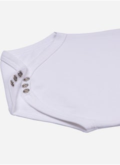 Babies Basic Pack of 3 - Solid Sleeveless Bodysuit by Styli  - Image 5