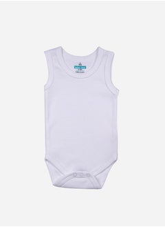 Babies Basic Pack of 3 - Solid Sleeveless Bodysuit by Styli  - Image 3
