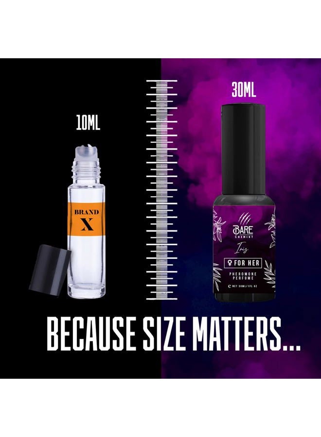 Bare Chemist Iris Pheromone Perfume for Women [Long Lasting Scent] - Oil Perfume Enhanced with Pheromones for Her 1oz. - Fruity, Vanilla, Sweet, Fresh - Image 5