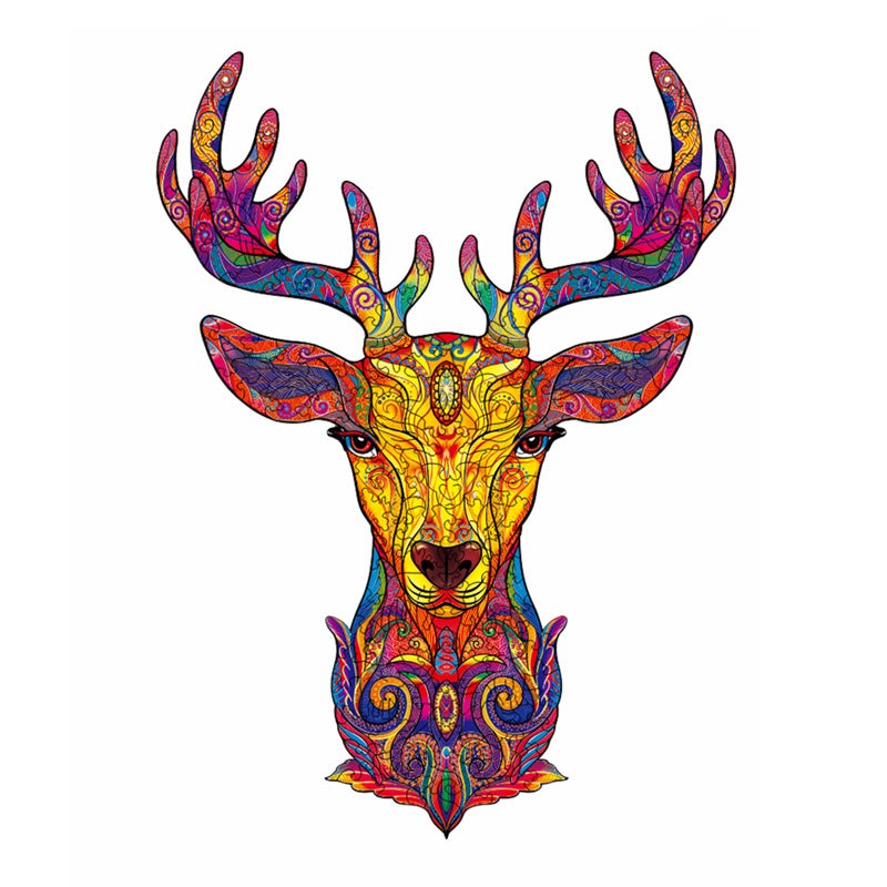 Wolf Lion Animal Alien Wooden Puzzle Irregular Wooden Puzzle Puzzle Toy - Image 4
