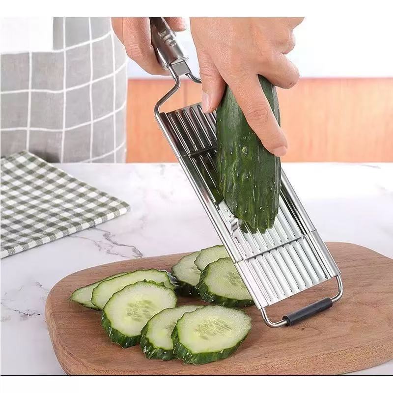 Multifunctional Vegetable Cutter, Potato Shredder, Manual Stainless Steel Grater, Kitchen Vertical Vegetable Cutter, Product - Image 3