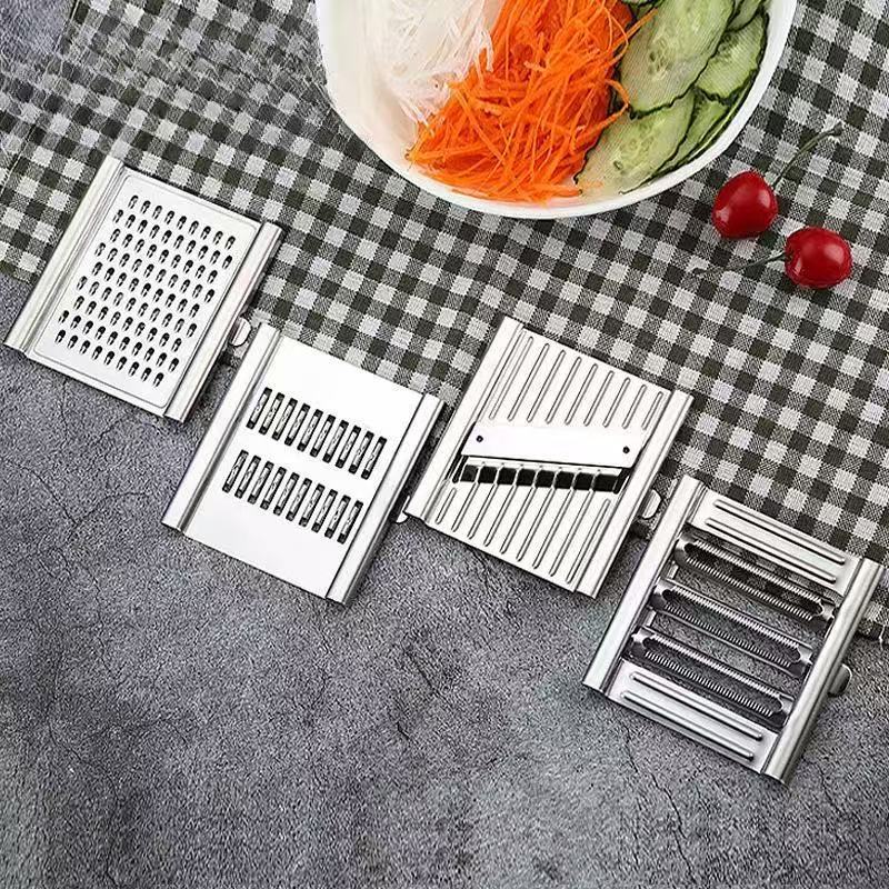 Multifunctional Vegetable Cutter, Potato Shredder, Manual Stainless Steel Grater, Kitchen Vertical Vegetable Cutter, Product - Image 2