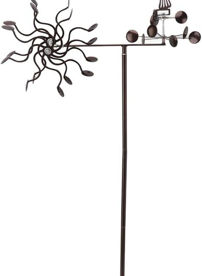 زخرفة حديقة دوارة من الحديد العتيق للرياح لتزيين الفناء الخارجي والحديقة والمرج - Image 2