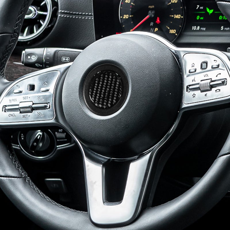 🚗 غطاء زر بوق عجلة القيادة تصميم رياضي يناسب معظم السيارات - Image 3