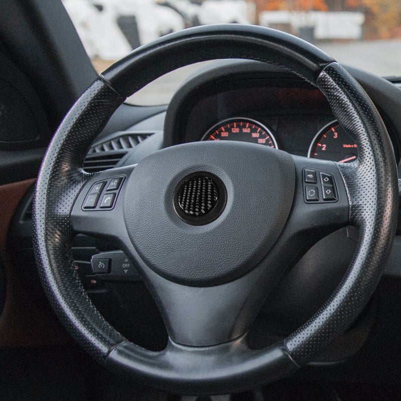 🚗 غطاء زر بوق عجلة القيادة تصميم رياضي يناسب معظم السيارات - Image 4
