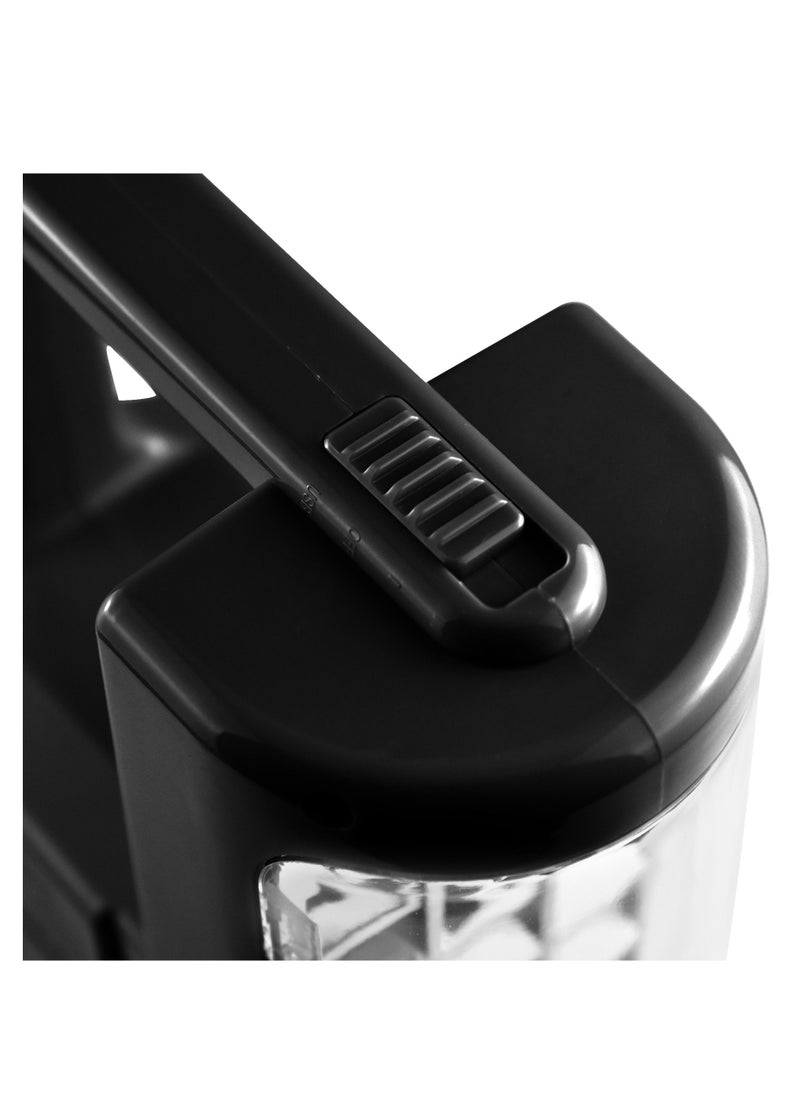 SONASHI - Rechargeable LED Lantern with Solar Charge and Power bank Function  Long Operating Time of 40 Hours with Bright and Super Bright Modes  Perfect for Indoors Outdoors and Hiking SEL-687 Black - Image 1
