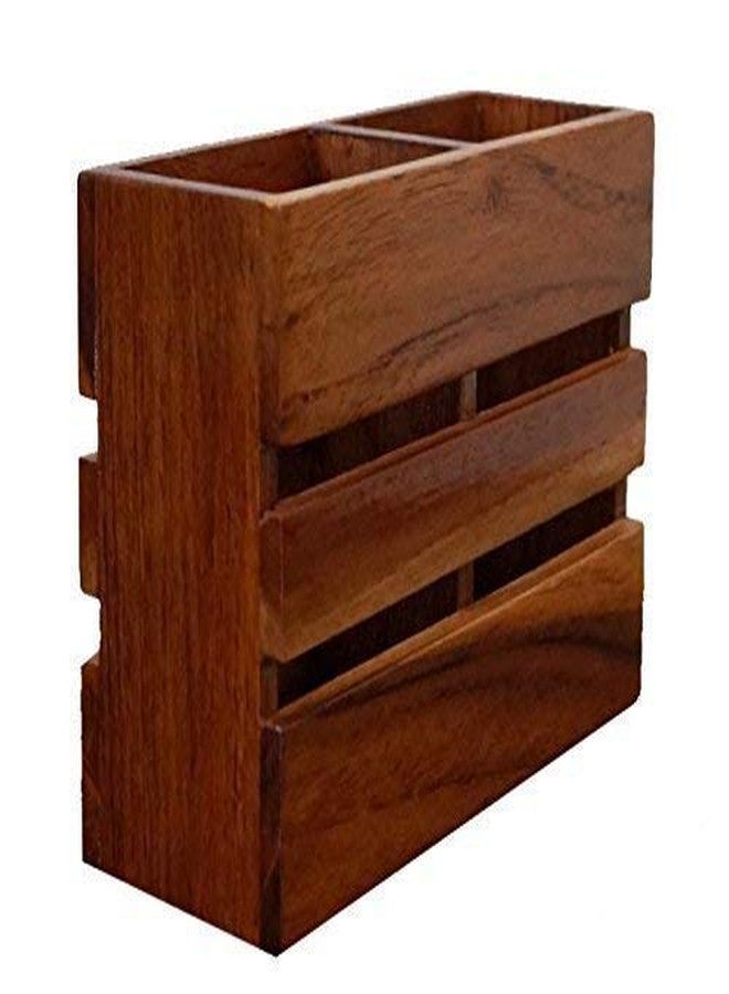 ABHI CREATION Store Wooden Holder for Home and Office/Multipurpose Rack/Office Table Organizer - Image 5