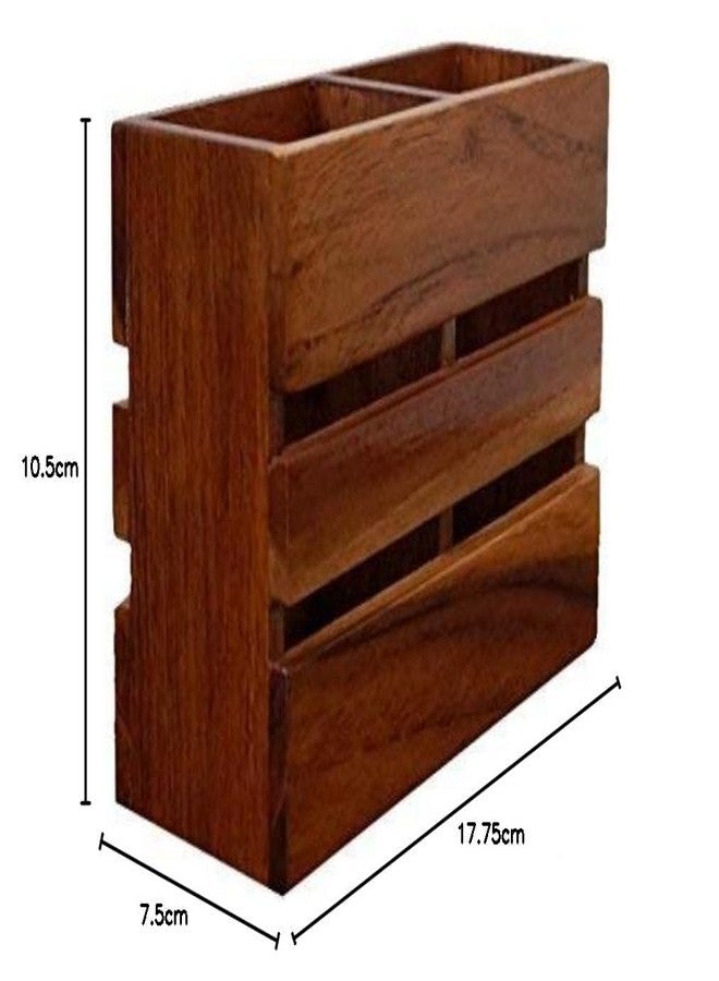ABHI CREATION Store Wooden Holder for Home and Office/Multipurpose Rack/Office Table Organizer - Image 2