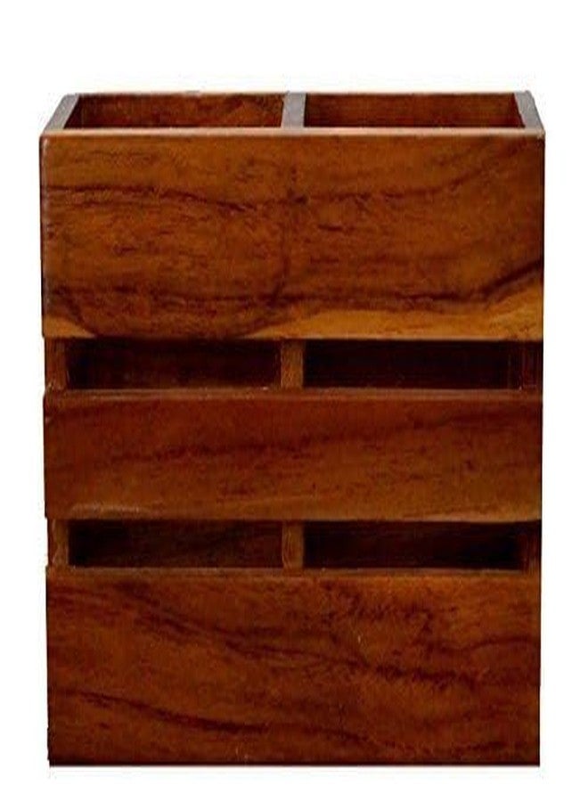 ABHI CREATION Store Wooden Holder for Home and Office/Multipurpose Rack/Office Table Organizer - Image 3
