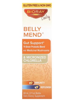 BIORAY Belly Mend Gut Support 2 fl oz (60 ml) 