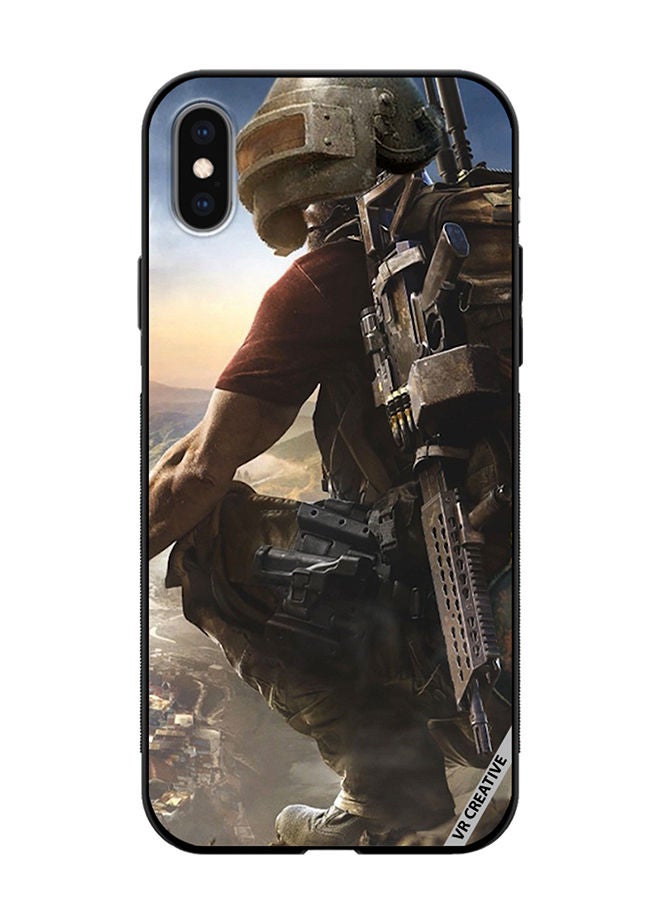 VR CREATIVE Protective Case Cover For Apple iPhone XS Max Pubg Design Multicolour - Image 1