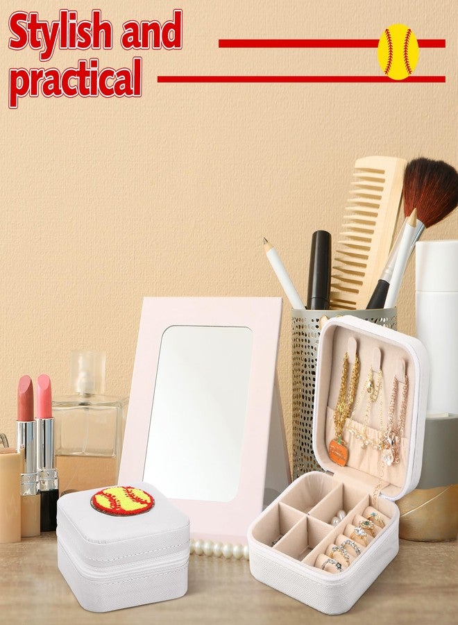 Leinuosen 12 Pack Softball Gifts Jewelry Case for Women, Softball Senior Night Gifts, Chenille Jewelry Box for Team, Graduates - Image 4