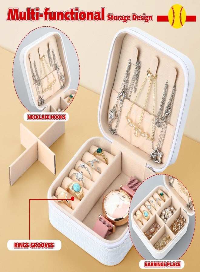 Leinuosen 12 Pack Softball Gifts Jewelry Case for Women, Softball Senior Night Gifts, Chenille Jewelry Box for Team, Graduates - Image 2