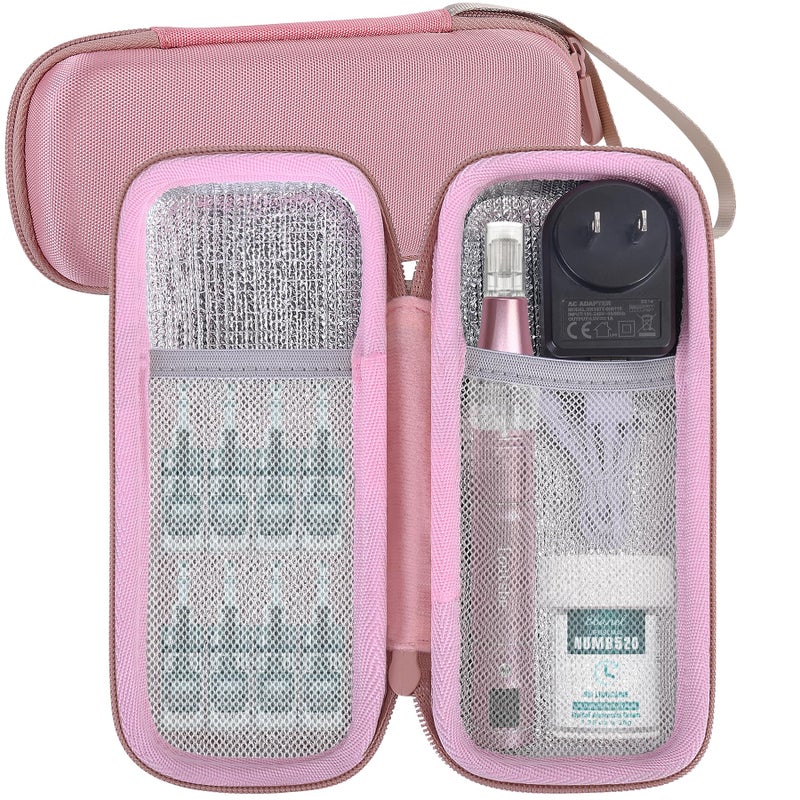 Aenllosi Aenllosi Hard Case Compatible with Professional Pen and Replaceable CartridgesHolder for Electric Wireless Derma PenRose PinkCase Only