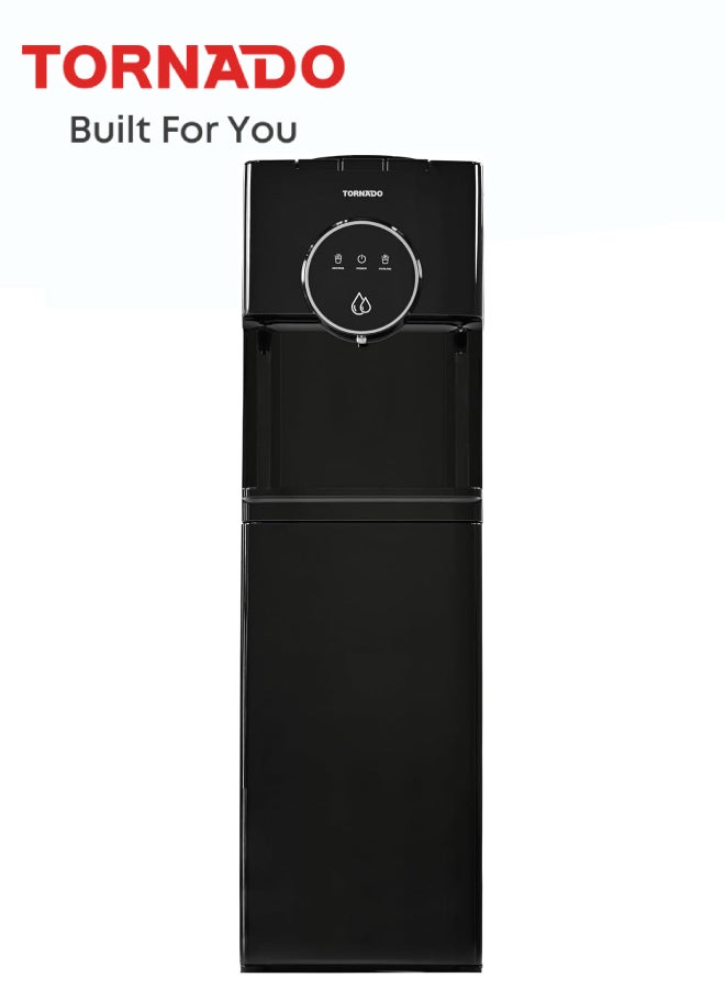 Tornado Water Dispenser Top Loading with Bottom Refrigerator Hot & Cold 3 Taps Black TWD-L3T1RE-B TWD-L3T1RE-B black - Image 2