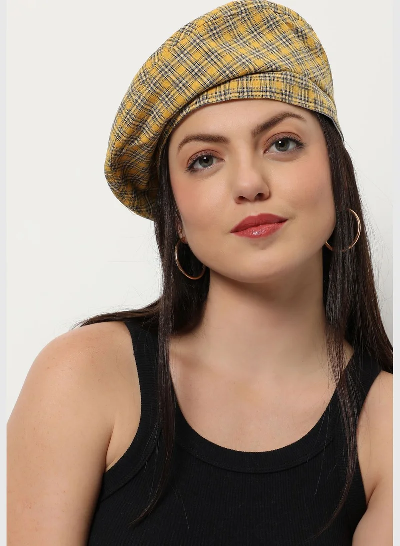 Haute Sauce Checkered Beret Cap