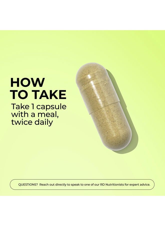 HUM Flatter Me Digestive Enzymes Plus Prebiotics & Probiotics, Digestive Health Bloating Supplement for Women & Men, Fast Acting Anti Bloat Pills Multi Enzyme for Debloating, Vegan, 60 Capsules - Image 5