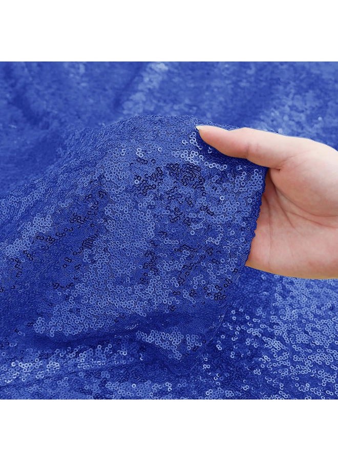 Sugargirl Navy Blue Sequin Backdrop Curtain 4 Panels 2FTx8FT Glitter Navy Blue Background Drapes Sparkle Photography Backdrop for Party Wedding Birthday Wall Decoration - Image 5