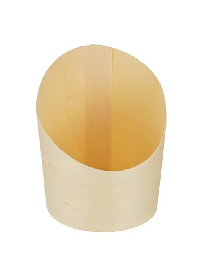 erorex disposable French Fries Holder Medium, 10 Pieces French Fries wooden Cup Set Take out Party Baking Supplies Holder Cup - Image 3