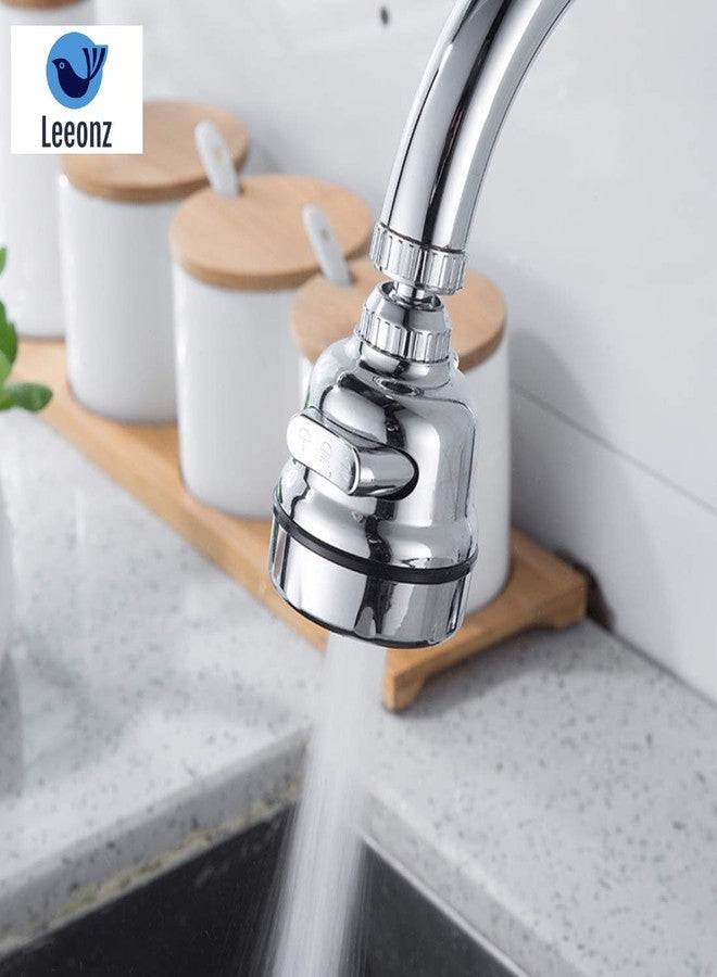 Leeonz Movable Kitchen Tap Head, 360° Rotatable Anti-Splash Faucet Nozzle Head with Hose - Best Tap Booster and Water Saving Kitchen Sink Faucet Sprayer Head Replacement (Long Style) - Image 4