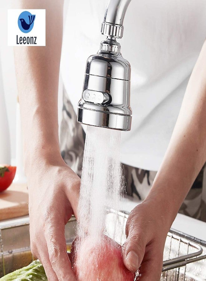Leeonz Movable Kitchen Tap Head, 360° Rotatable Anti-Splash Faucet Nozzle Head with Hose - Best Tap Booster and Water Saving Kitchen Sink Faucet Sprayer Head Replacement (Long Style) - Image 5