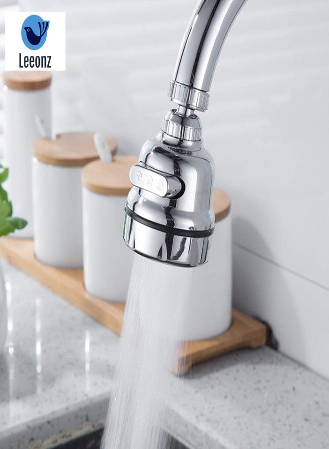 Leeonz Movable Kitchen Tap Head, 360° Rotatable Anti-Splash Faucet Nozzle Head with Hose - Best Tap Booster and Water Saving Kitchen Sink Faucet Sprayer Head Replacement (Long Style) - Image 3
