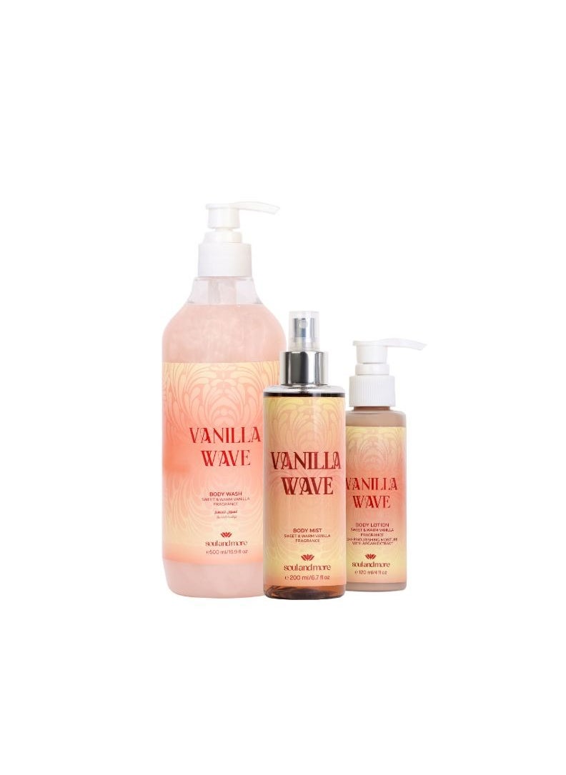 SOUL & MORE vanilla wave set of 3 