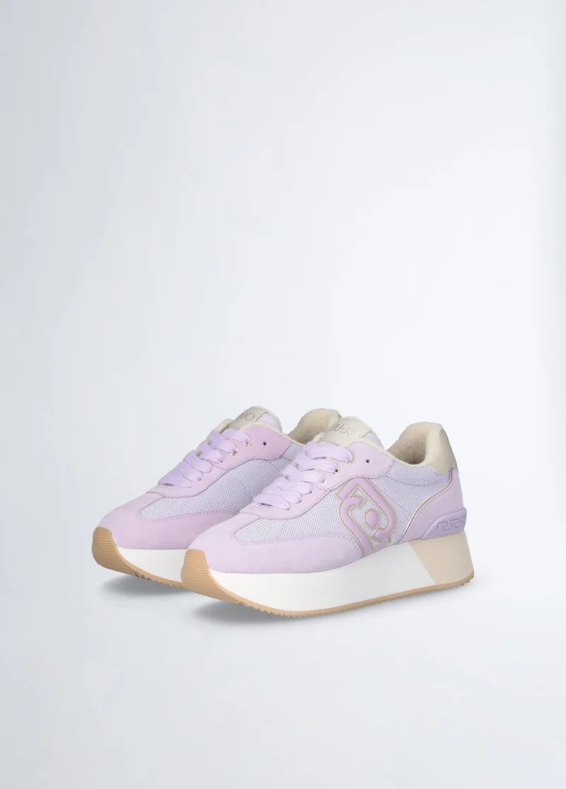 ليو جو Brighty mesh platform sneakers