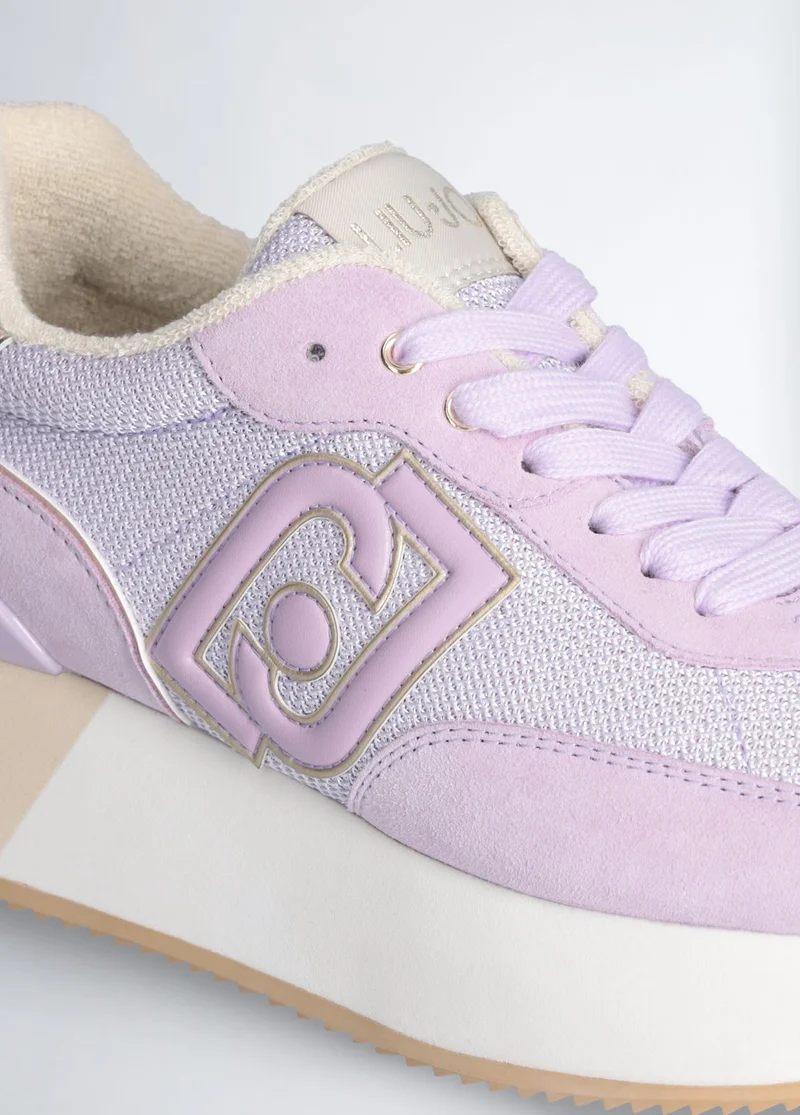 ليو جو Brighty mesh platform sneakers