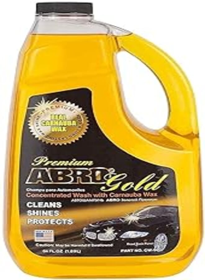 ABRO Premium Gold -Concentrated Car Wash Shampoo with Carnauba Wax - 2L