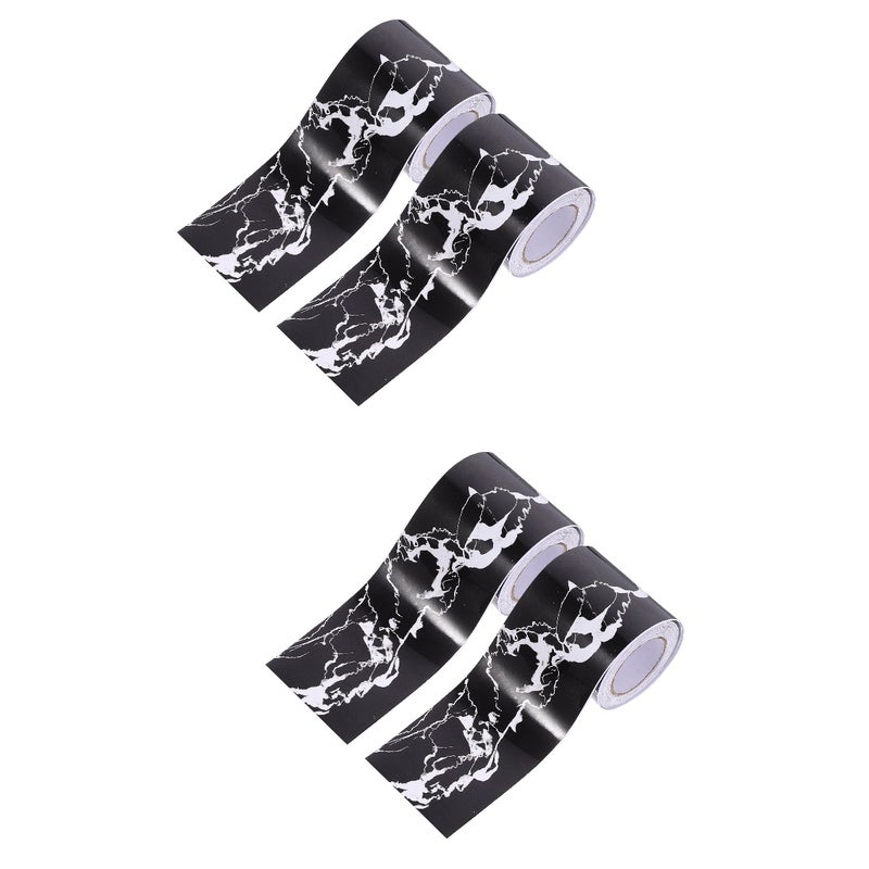 4 Rolls Skirting Board Cover Flexible Skirting Floor Molding Trim Molding Sticker Accessory - Image 1