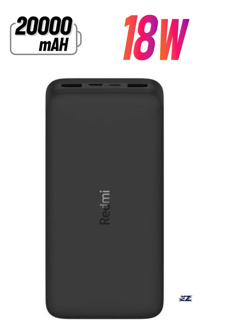 ELTRAZONE Redmi 18W Fast Charger Power Bank 20000mAh (Xiaomi) – High Capacity Portable Battery Pack, Quick Charging for Smartphones, Tablets, and More - Image 1