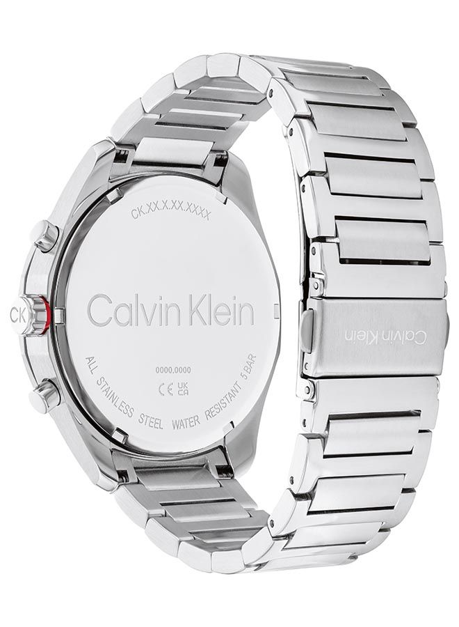 CALVIN KLEIN ساعة يد كرونوغراف للرجال ستانلس ستيل دائرية الشكل - 25200264 - 45 ملم - Image 3