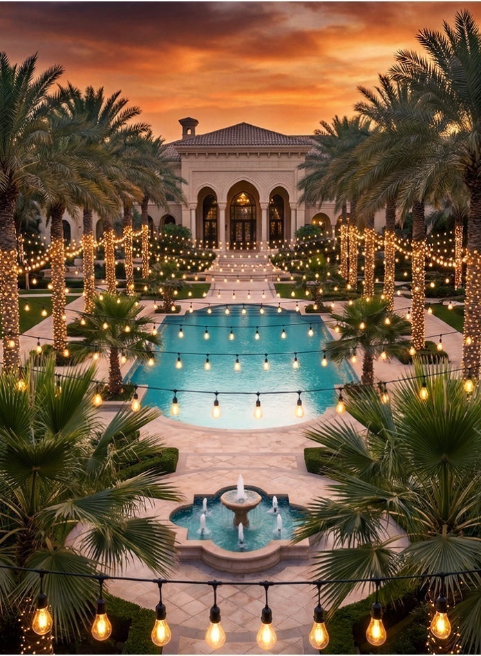 Vintage Warm White Outdoor LED String Lights – 10M Cable with 20 Edison-Style LED Bulbs | Waterproof Decorative Garden & Patio Lighting - Image 2