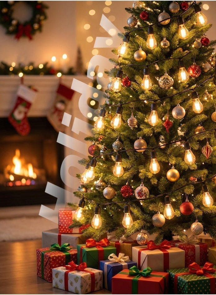 Vintage Warm White Outdoor LED String Lights – 10M Cable with 20 Edison-Style LED Bulbs | Waterproof Decorative Garden & Patio Lighting - Image 5