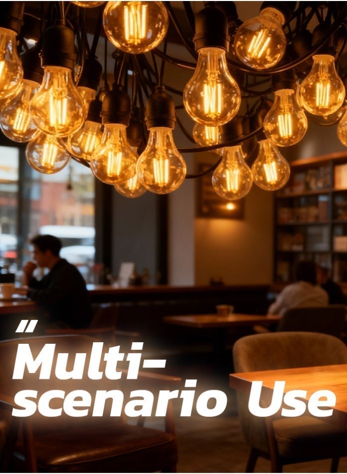 Vintage Warm White Outdoor LED String Lights – 10M Cable with 20 Edison-Style LED Bulbs | Waterproof Decorative Garden & Patio Lighting - Image 4