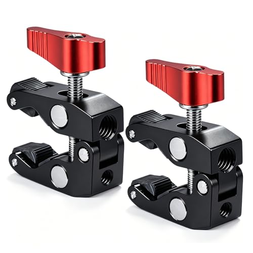 Andoer 2Pack Crab Pliers Clip Super Clamp 14 38 Threaded for DSLR Rig LCD Monitor Studio Light Camera Magic Arm Photo Studio Accessory - Image 1
