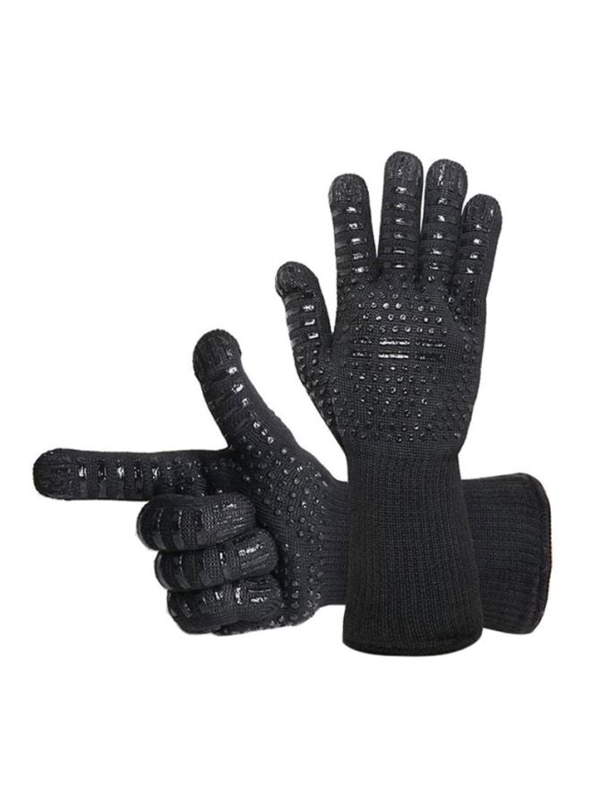 Cool Baby BBQ Grilling Cooking Gloves Black 33x13cm - Image 1