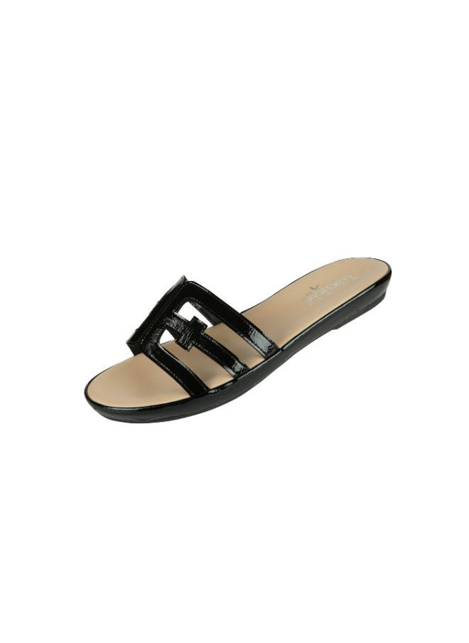 Michelle Morgan Michelle Morgan Ladies Low Flat Round 114ZD675 Black  - Image 3
