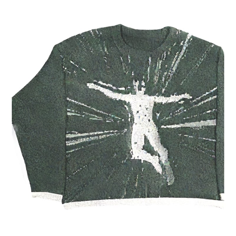 Retro Sweater Knit Cardigan Loose Fit Pullover - Image 1