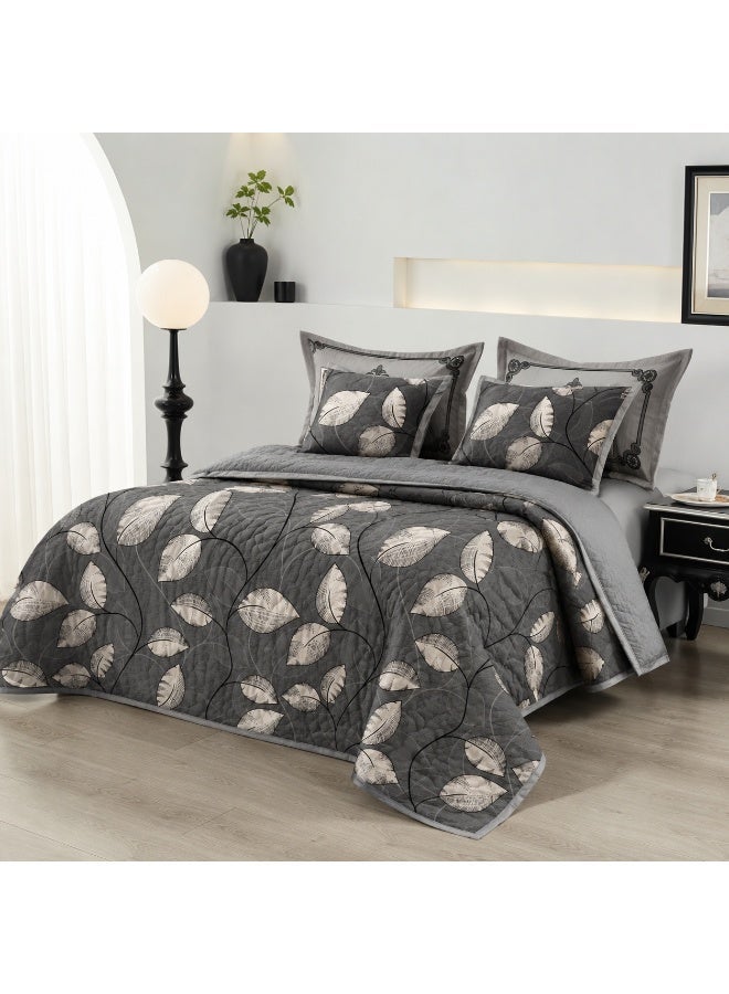 ShinyFlower compressed cotton quilt set Single Size 220x160cm 4 Pieces soft polyester fabric comforter Bedding Set for All Season - Image 1