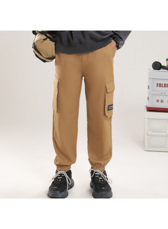Badibadi Fashion Cargo Pants】boys' Long Pants Trendy Style Spring And Autumn Children's Trousers Large Pocket Casual Cargo Pants - Image 2