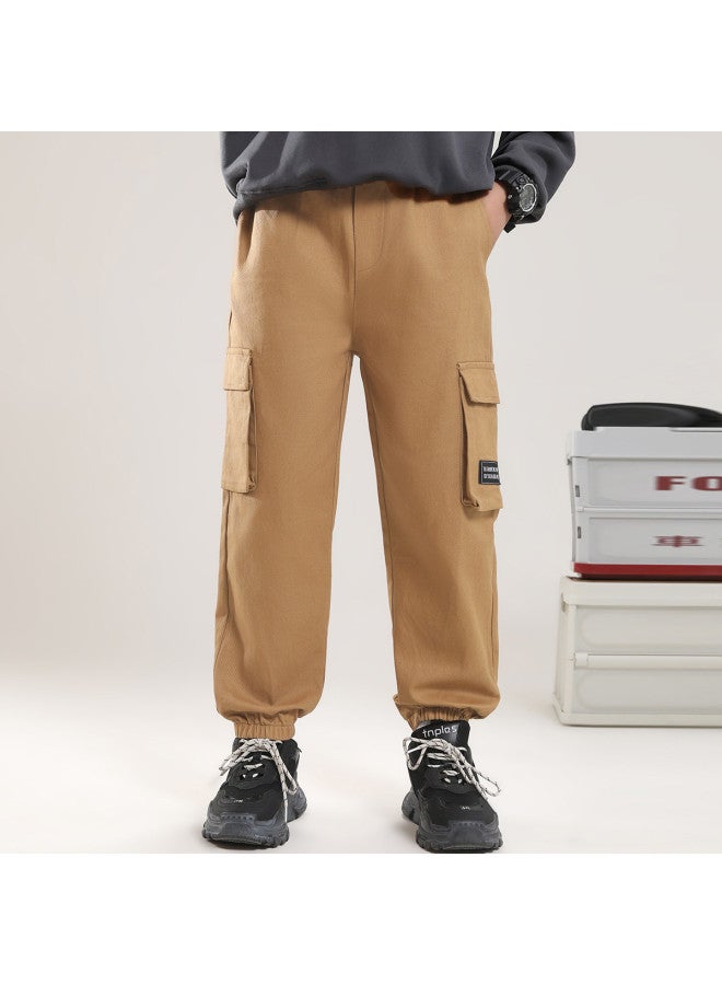Badibadi Fashion Cargo Pants】boys' Long Pants Trendy Style Spring And Autumn Children's Trousers Large Pocket Casual Cargo Pants - Image 5