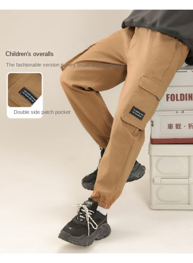 Badibadi Fashion Cargo Pants】boys' Long Pants Trendy Style Spring And Autumn Children's Trousers Large Pocket Casual Cargo Pants - Image 1